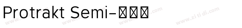 Protrakt Semi字体转换 Protrakt Semi字体转换
